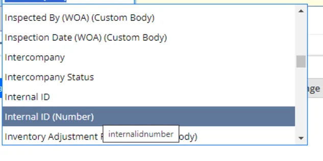 NetSuite Saved Search Field Finder