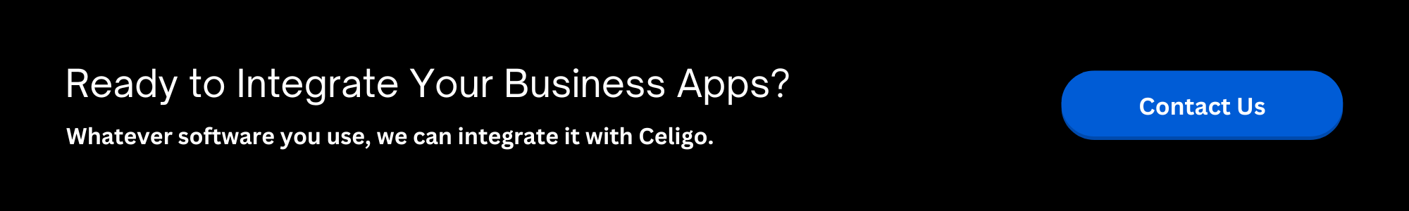 Ready to integration apps with celigo CTA