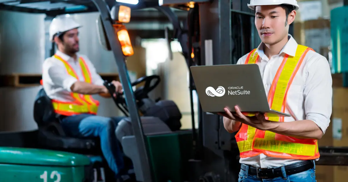 cover image of two people dressed as field workers. one has laptop in hand and working on it