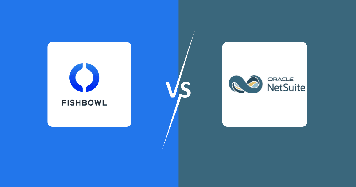 cover image with logo of fishbowl on left and logo of netsuite on right divided by the word Vs